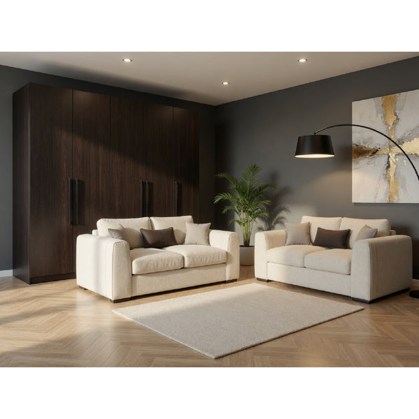 Naples Sofa  3+2 Set In Beige