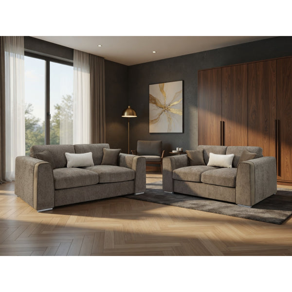 Naples Sofa 3+2 Set In Mocha
