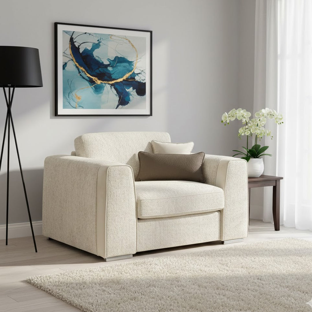 Naples Sofa Armchair In Beige