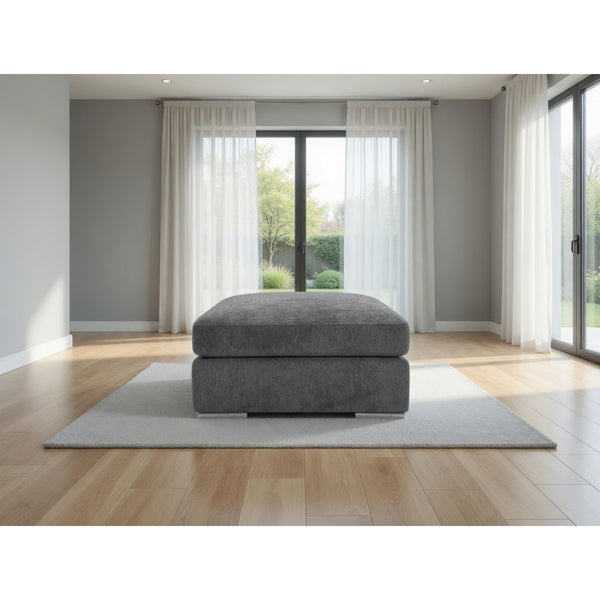 Naples Sofa Footstool in Grey