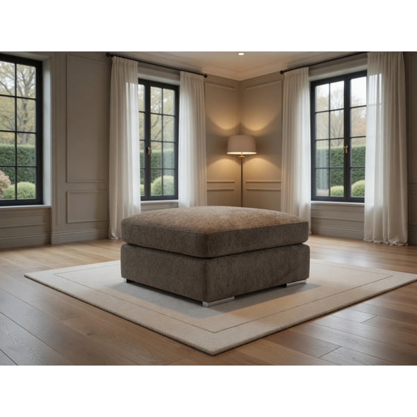 Naples Sofa Footstool in Mocha