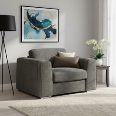 Naples Sofa Grey Armchair