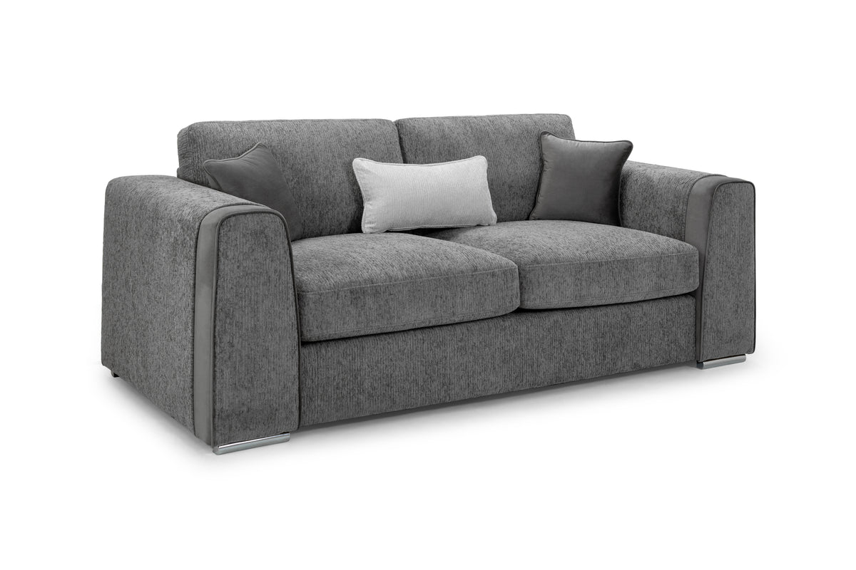 Naples Sofa 3+2+1 Set in Grey