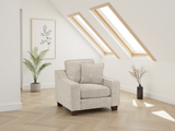 Nebraska 3+1+1  Set Sofa in Stone