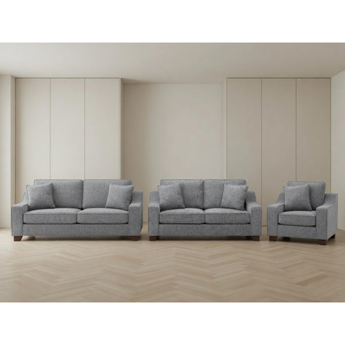 Nebraska 3+2+1 Set Sofa in Slate