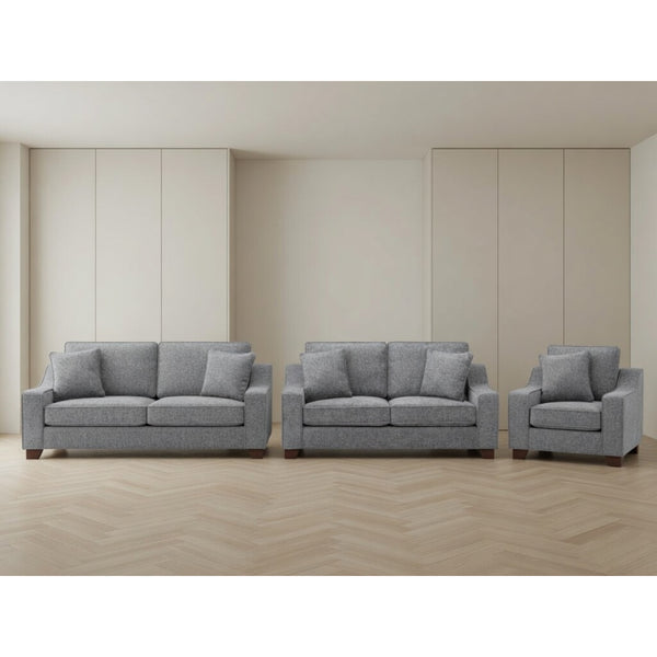 Nebraska 3+2+1 Set Sofa in Slate
