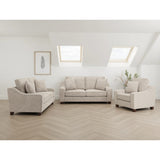 Nebraska 3+2+1 Set Sofa in Stone