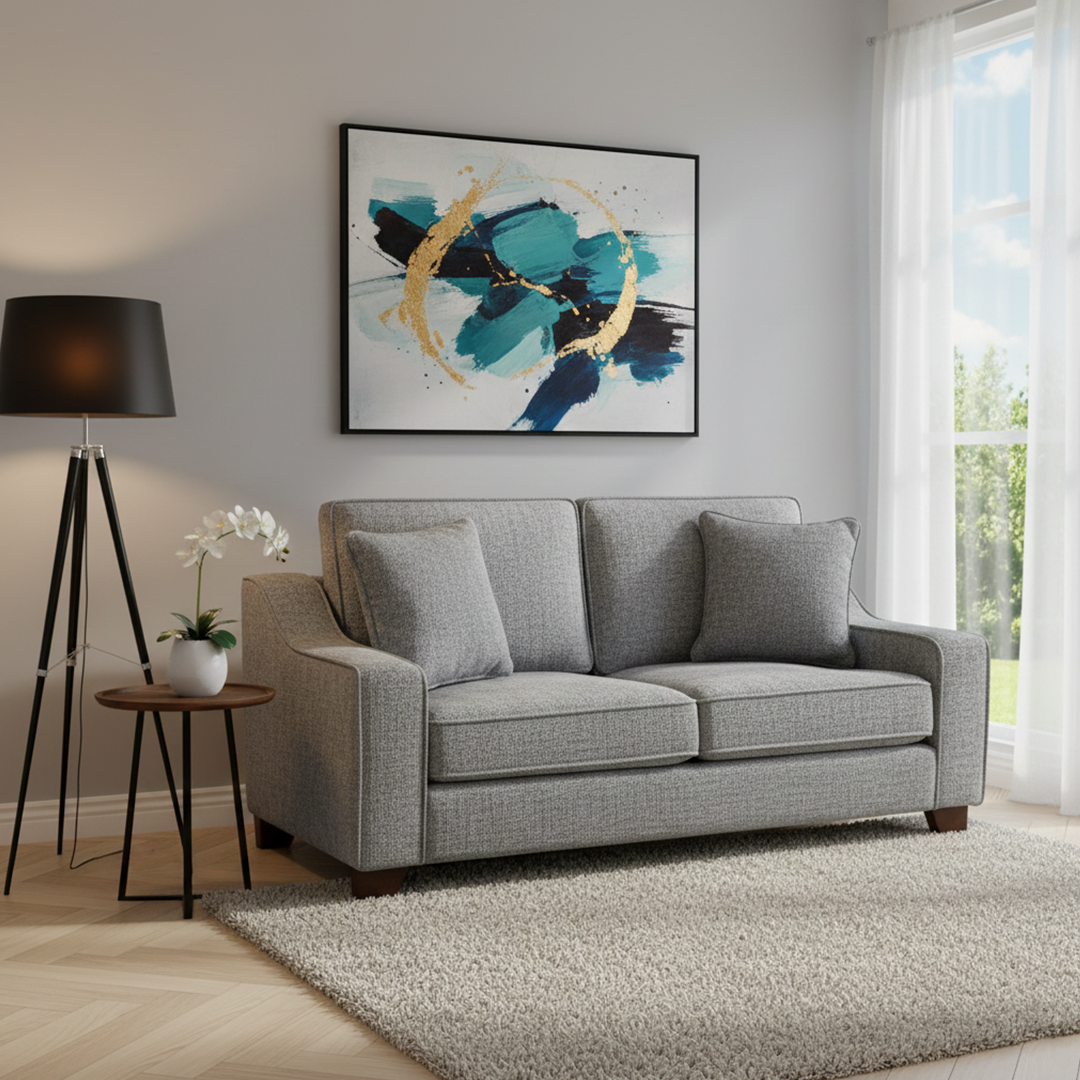 Nebraska Slate 3 Seater Sofa