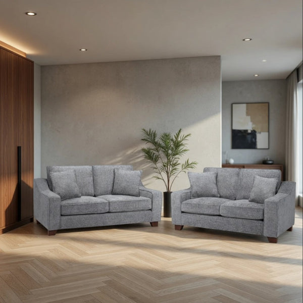 Nebraska Sofa 3+2 Set In Slate