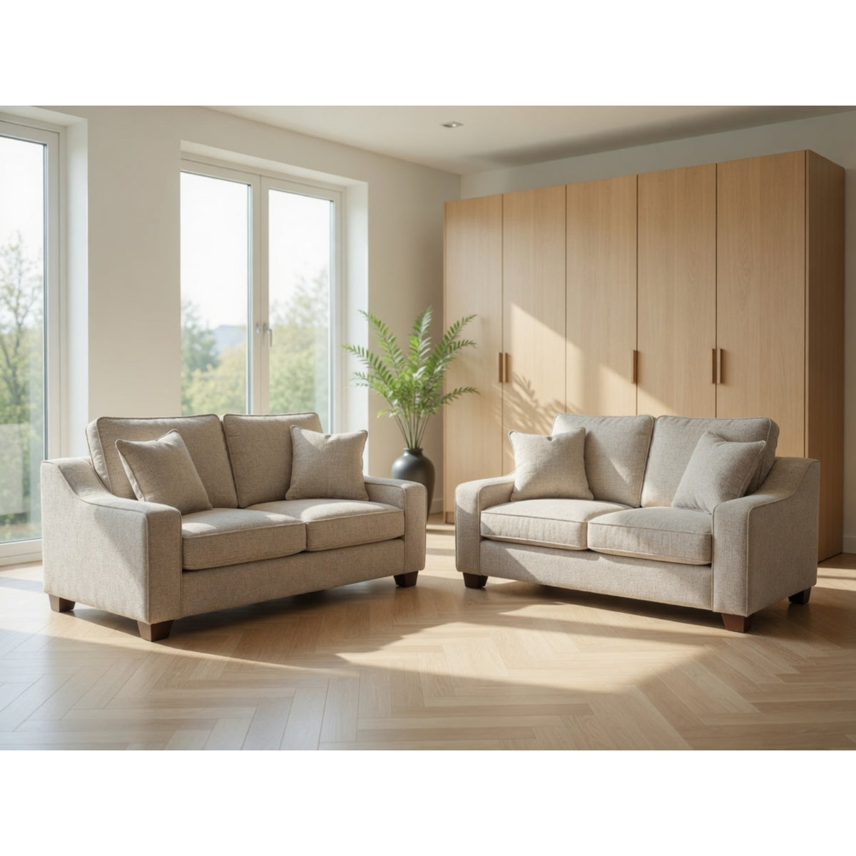 Nebraska Sofa 3+2 Set In Stone
