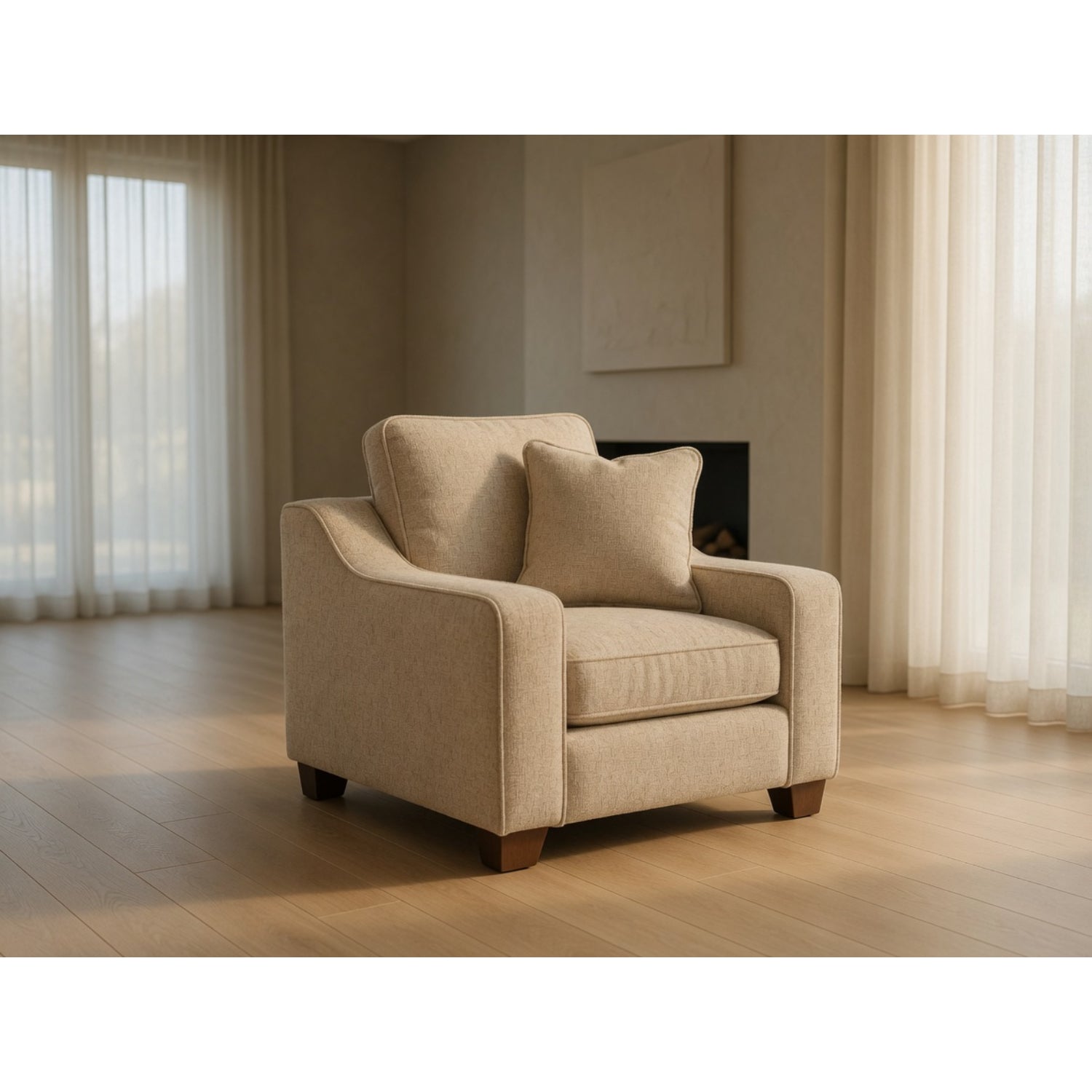 Nebraska Sofa  Armchair in Stone