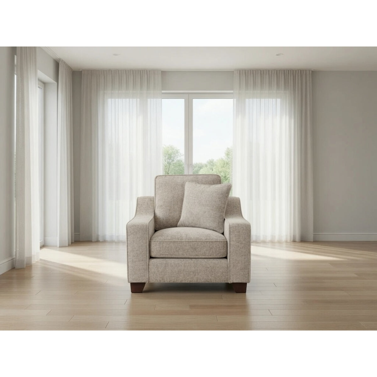 Nebraska Sofa  Armchair in Stone