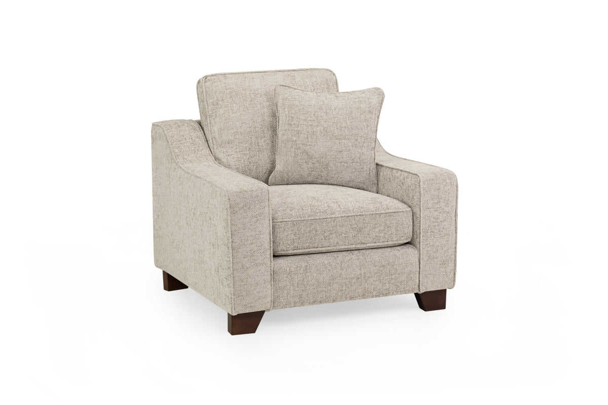 Nebraska 3+2+1 Set Sofa in Stone