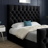 Highland Upholstered Soft Velvet Designer Bed Frame
