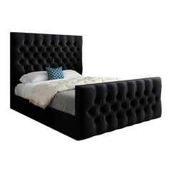 Novara Upholstered Soft Velvet Bed Frame