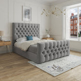 Highland Upholstered Soft Velvet Designer Bed Frame