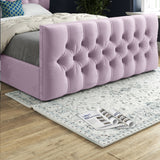 Highland Upholstered Soft Velvet Designer Bed Frame
