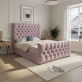 Highland Upholstered Soft Velvet Designer Bed Frame