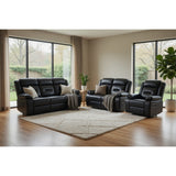 Novie Recliner 3+2+1 Set Sofa In Black