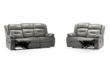 Novie Recliner 3+2 Set Sofa in Grey