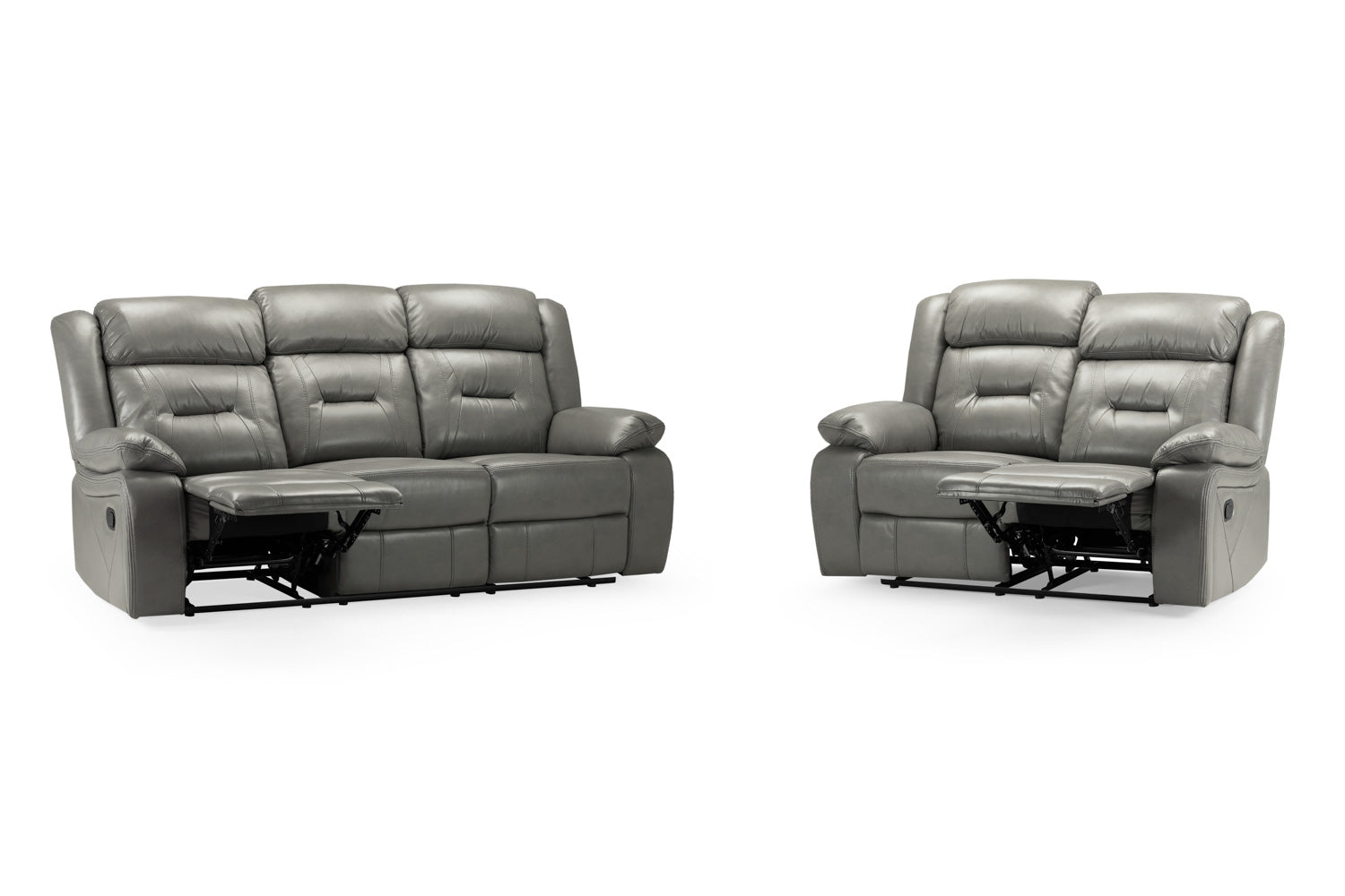 Novie Recliner 3+2 Set Sofa in Grey