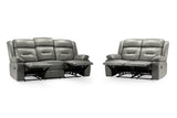 Novie Recliner 3+2 Set Sofa in Grey