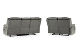 Novie Recliner 3+2 Set Sofa in Grey