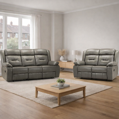 Novie Faux Leather 3+2 Seater Sofa