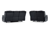 Novie Recliner 3+2 Set Sofa in Black