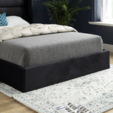Jacob Straight Winged Upholstered Soft Velvet Designer Bed Frame