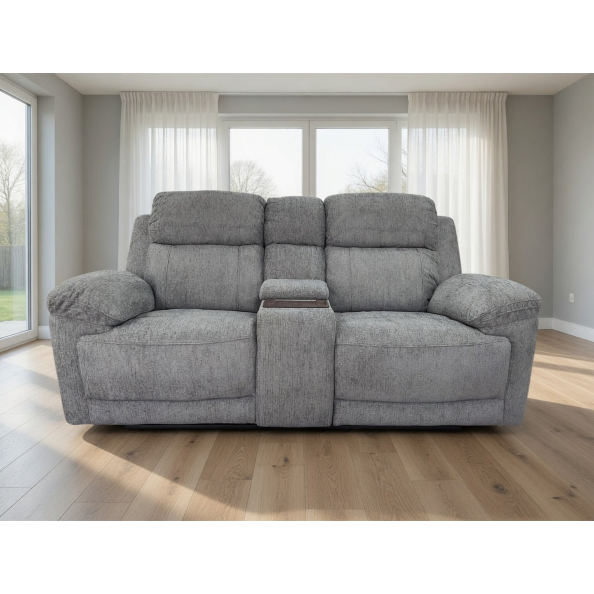 Owen Electric Recliner Sofa 2 Seater in Grey