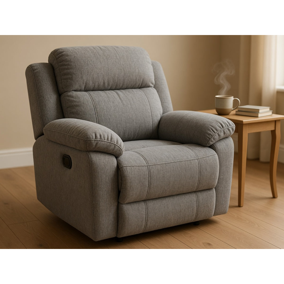 Owen Electric Recliner Sofa Armchair in Grey