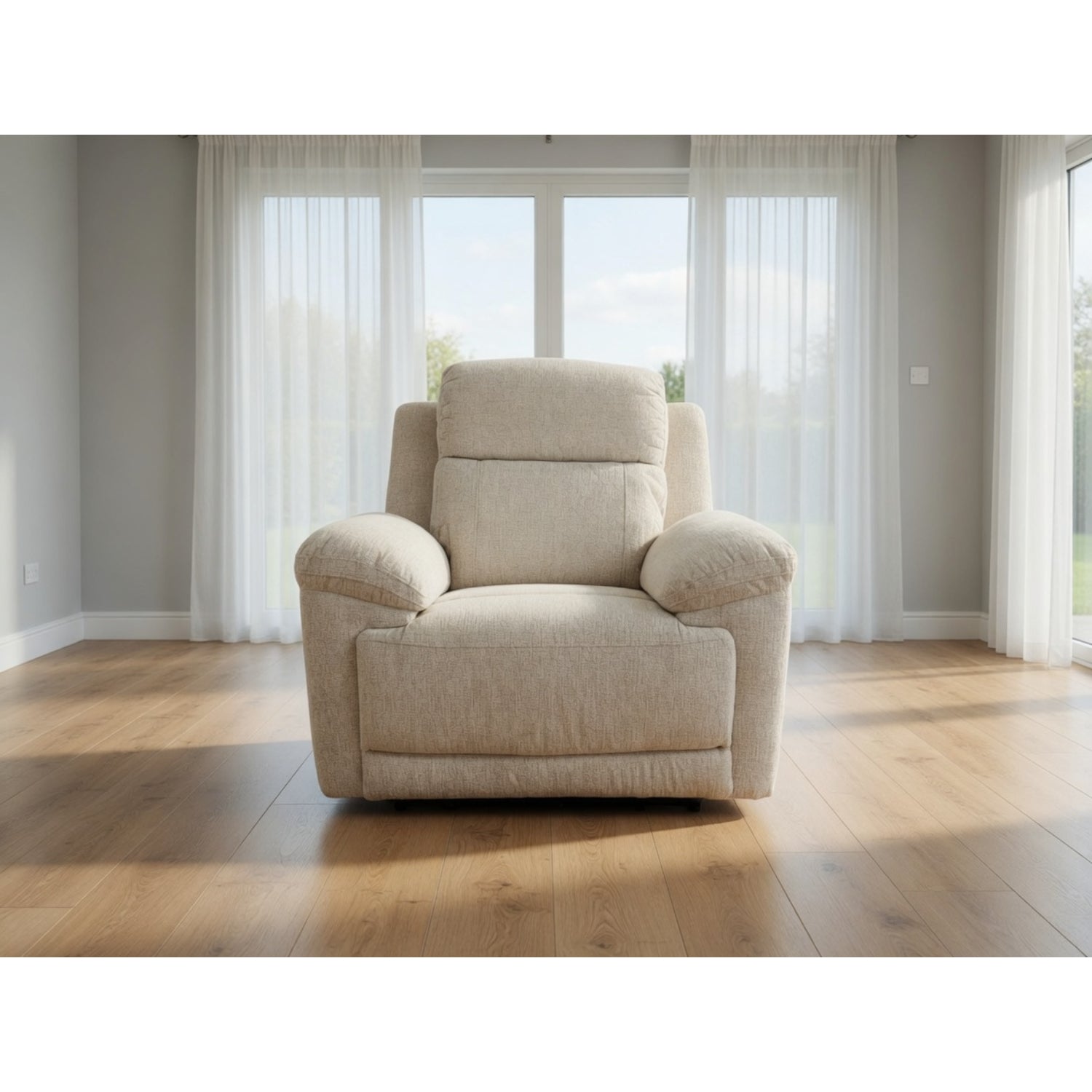 Owen Electrict Recliner Sofa Armchair in Beige