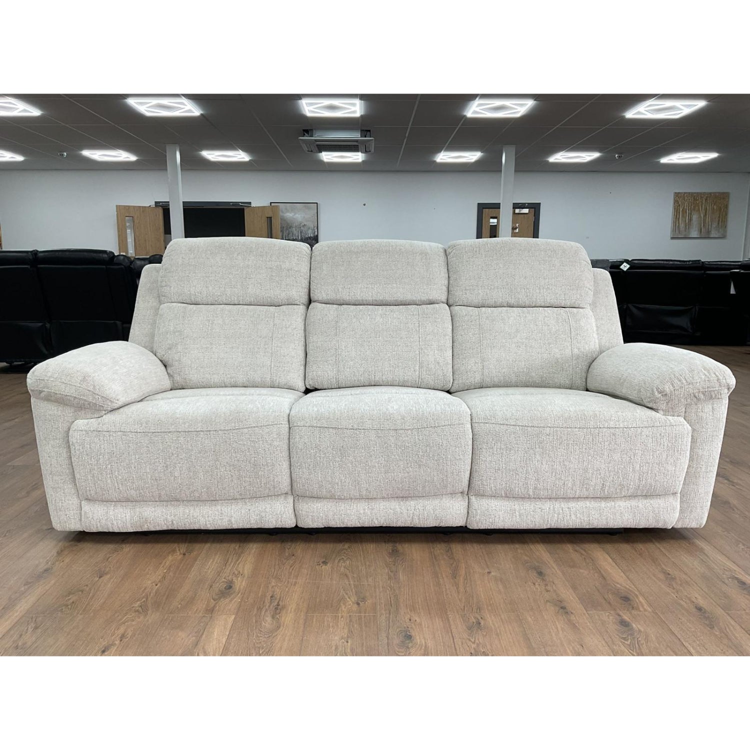 Owen Electric Recliner sofa 3 Seater in Beige