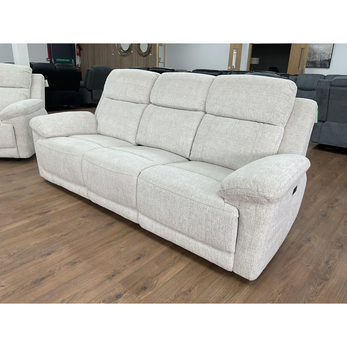 Owen Electric Recliner sofa 3 Seater in Beige