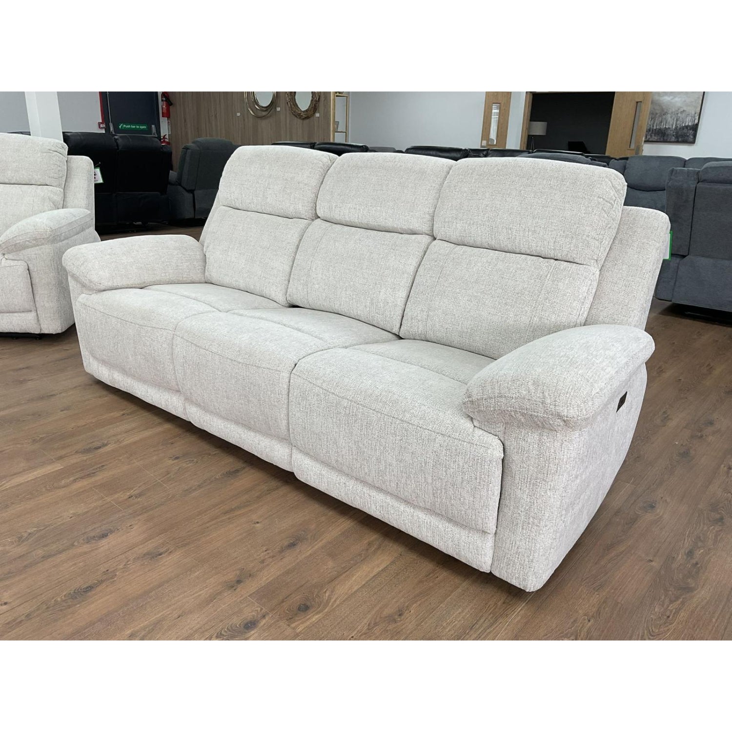 Owen Electric Recliner sofa 3 Seater in Beige