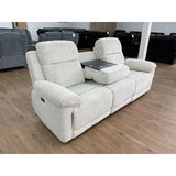 Owen Electric Recliner sofa 3 Seater in Beige