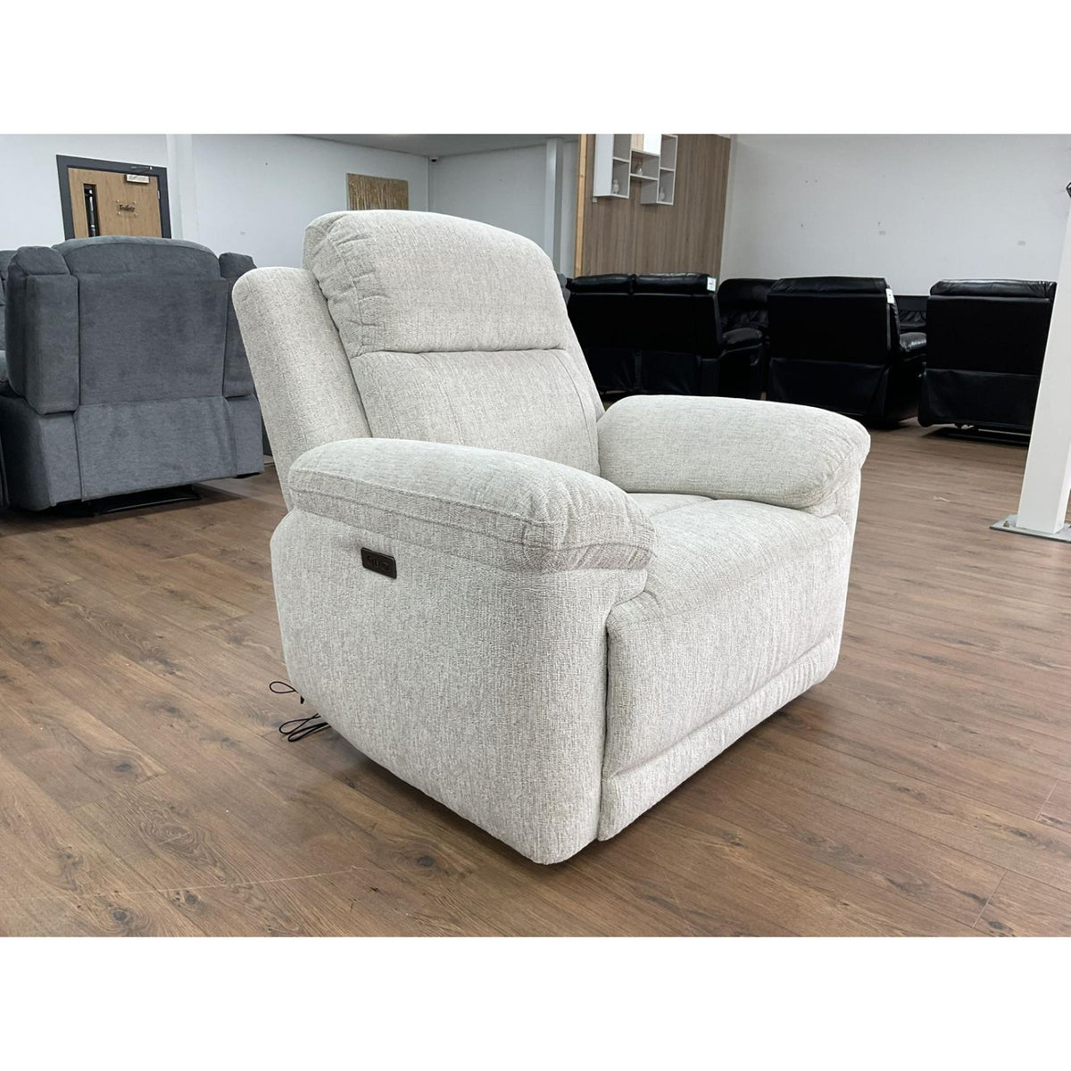 Owen Electrict Recliner Sofa Armchair in Beige
