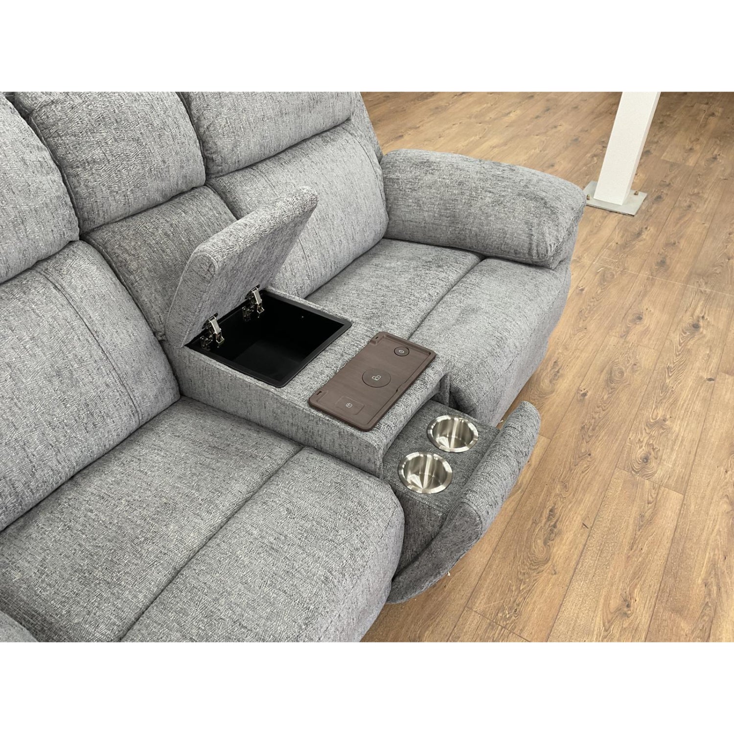 Owen Electric Recliner Sofa 2 Seater in Grey