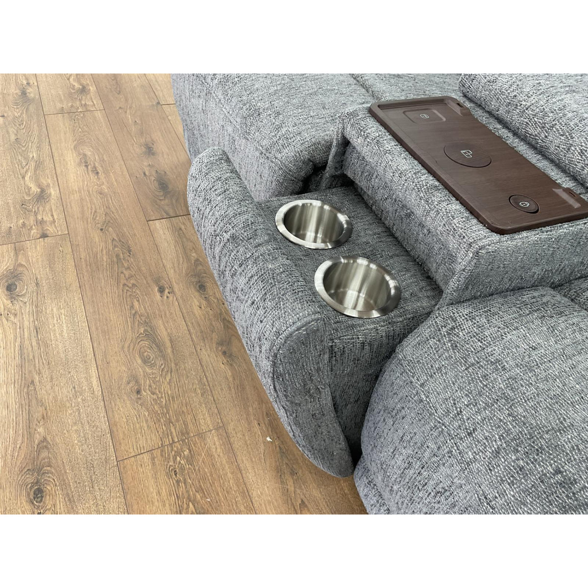 Owen Electric Recliner Sofa 2 Seater in Grey