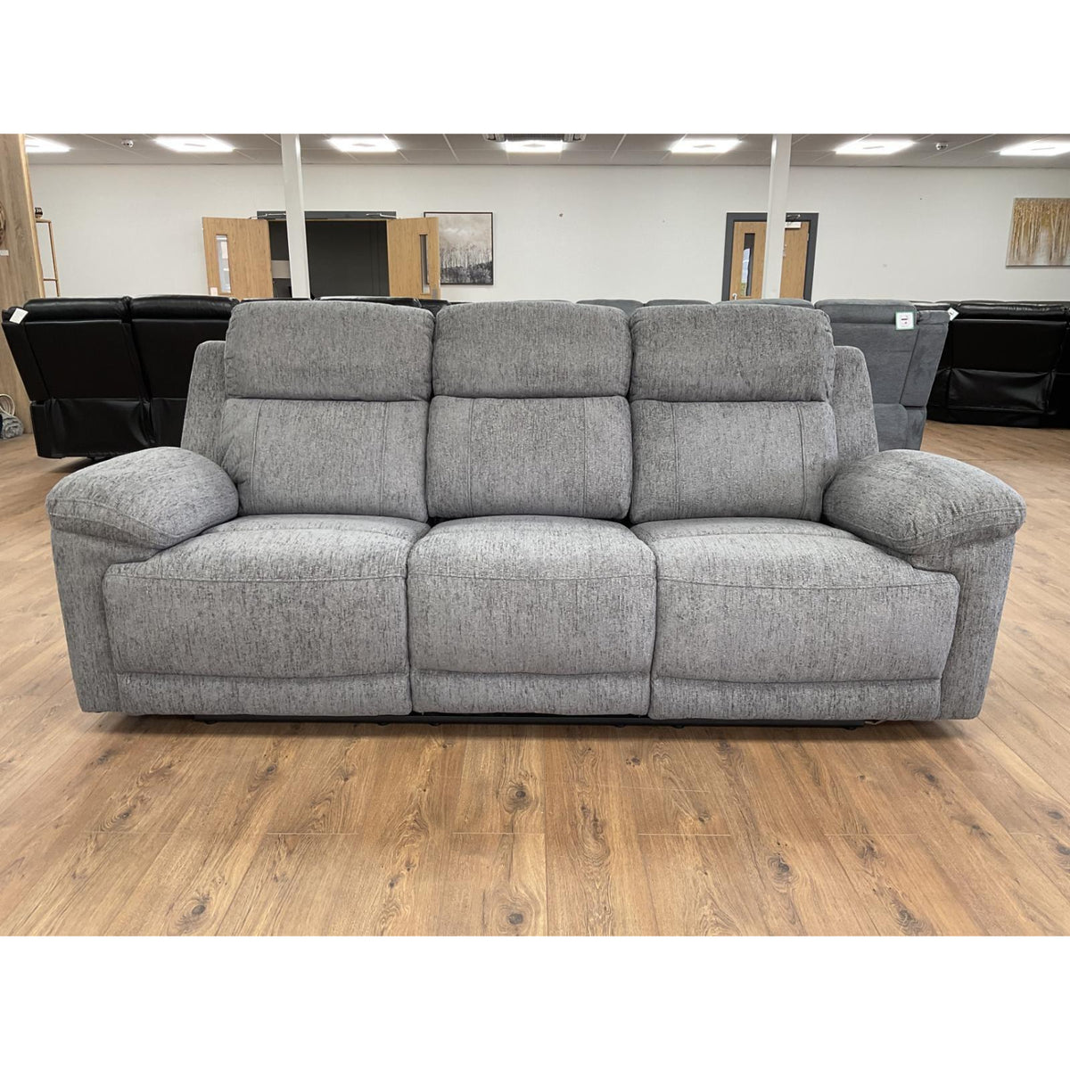 Owen Electric Recliner Sofa 3 Seater in Grey