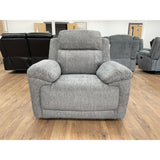 Owen Electric Recliner Sofa Armchair in Grey