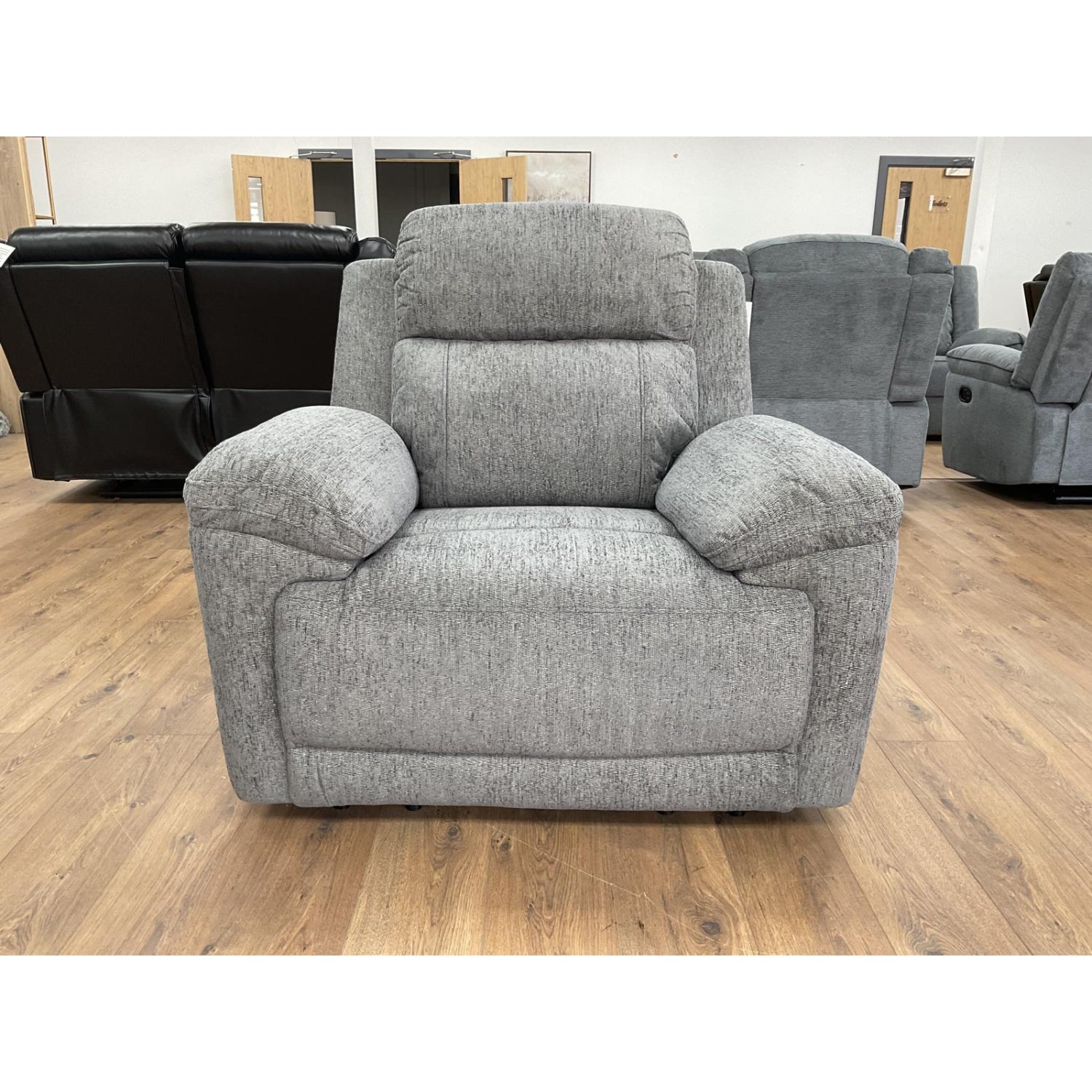 Owen Electric Recliner Sofa Armchair in Grey