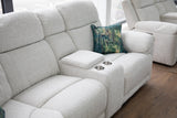 Owen Electric Recliner Sofa Large Corner in Beige