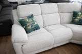 Owen Electric Recliner Sofa Large Corner in Beige