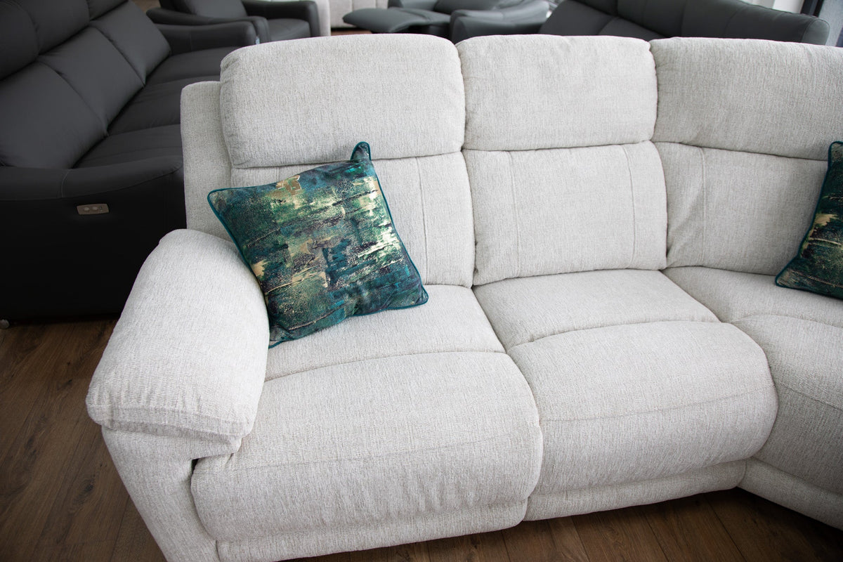 Owen Electric Recliner Sofa Large Corner in Beige