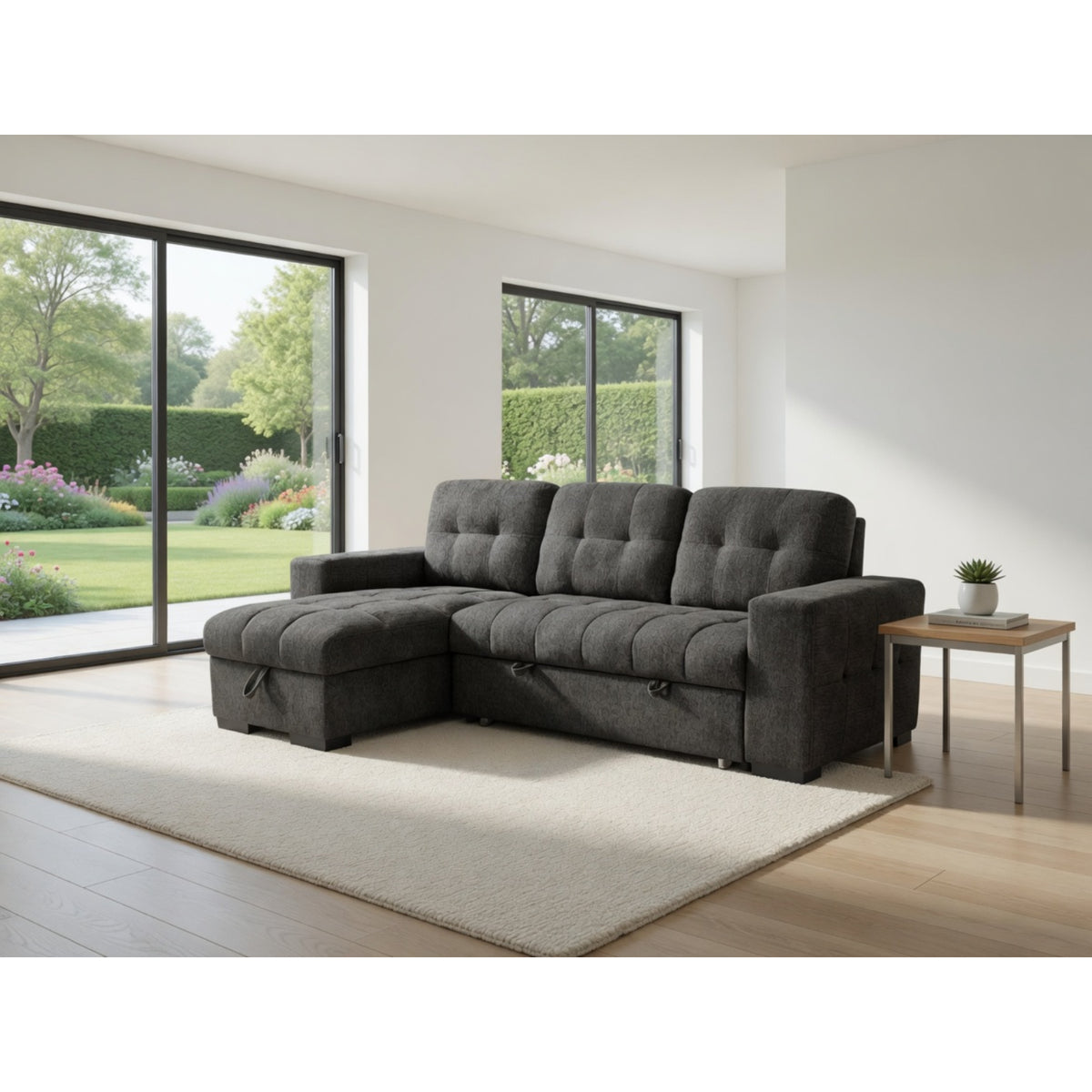 Palermo Universal Corner Sofabed In Grey