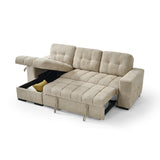 Palermo Universal Corner Sofabed In Beige