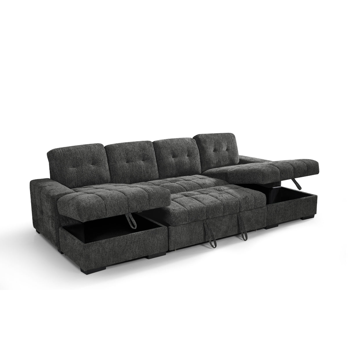 Palermo Sofabed  U Shape Corner In Grey