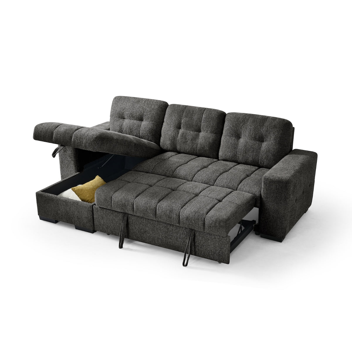 Palermo Universal Corner Sofabed In Grey